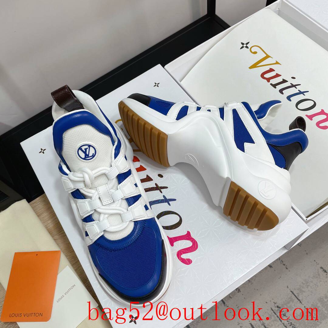 Louis Vuitton lv cream blue archlight sneaker shoes for women