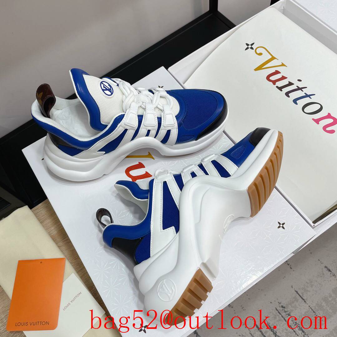 Louis Vuitton lv cream blue archlight sneaker shoes for women