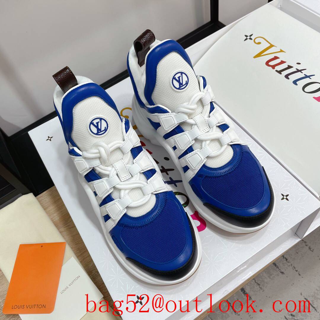 Louis Vuitton lv cream blue archlight sneaker shoes for women