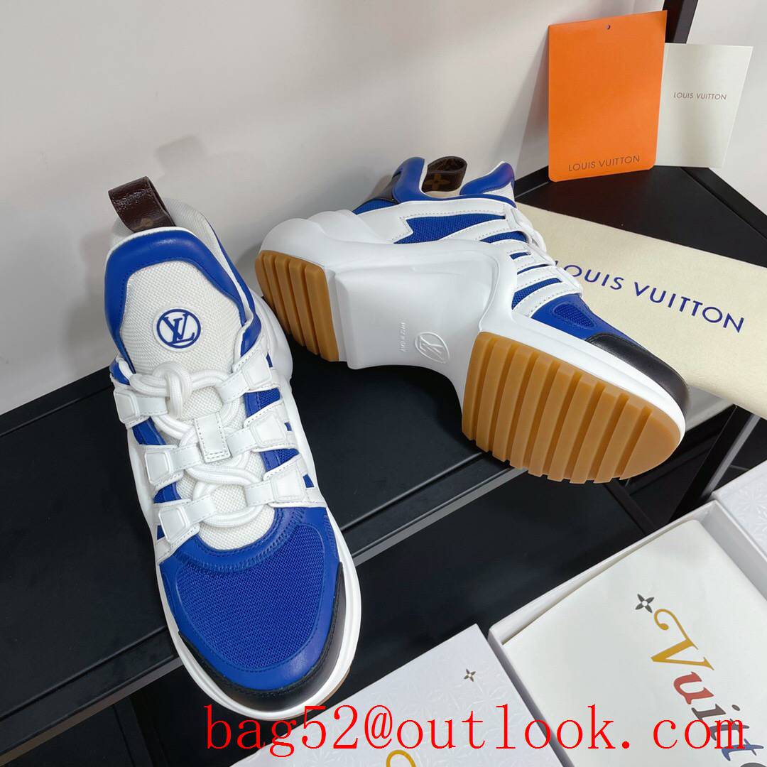 Louis Vuitton lv cream blue archlight sneaker shoes for women