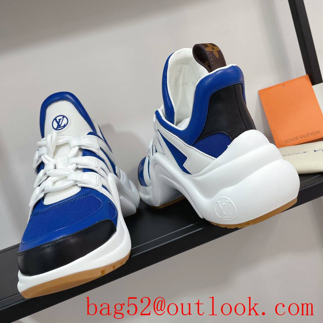 Louis Vuitton lv cream blue archlight sneaker shoes for women