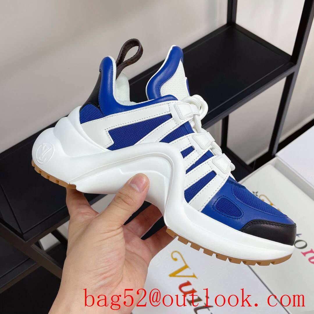 Louis Vuitton lv cream blue archlight sneaker shoes for women