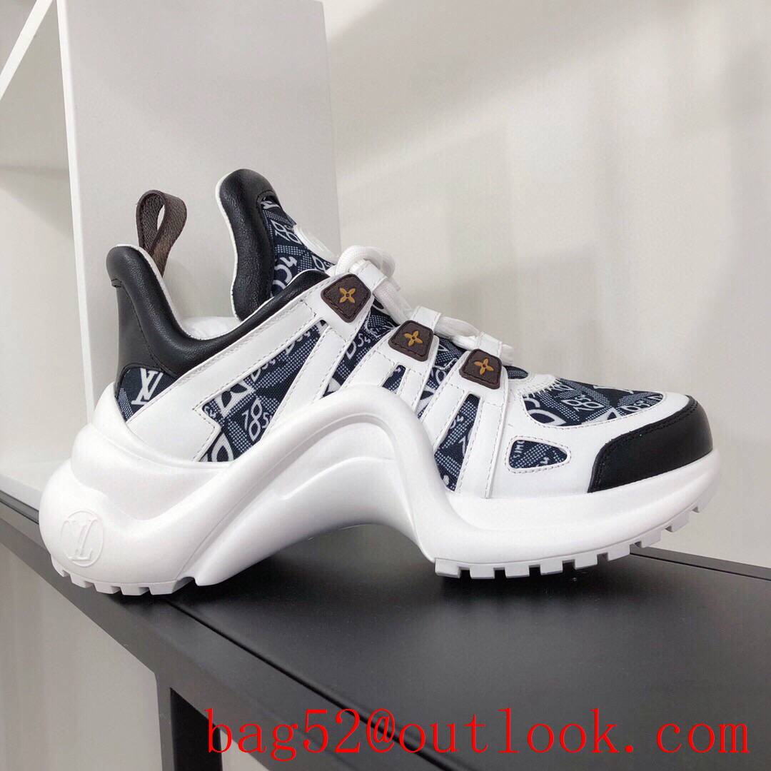 Louis Vuitton lv cream v tri-blue archlight sneaker shoes for women