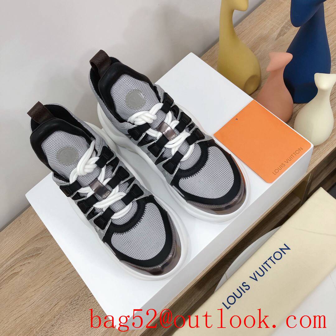 Louis Vuitton lv white v silver archlight sneaker shoes for women