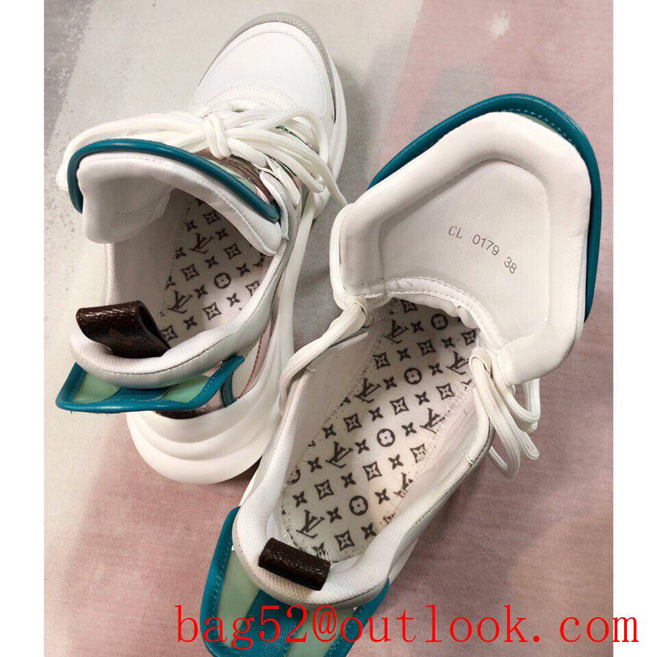 Louis Vuitton lv gray v green archlight sneaker shoes for women