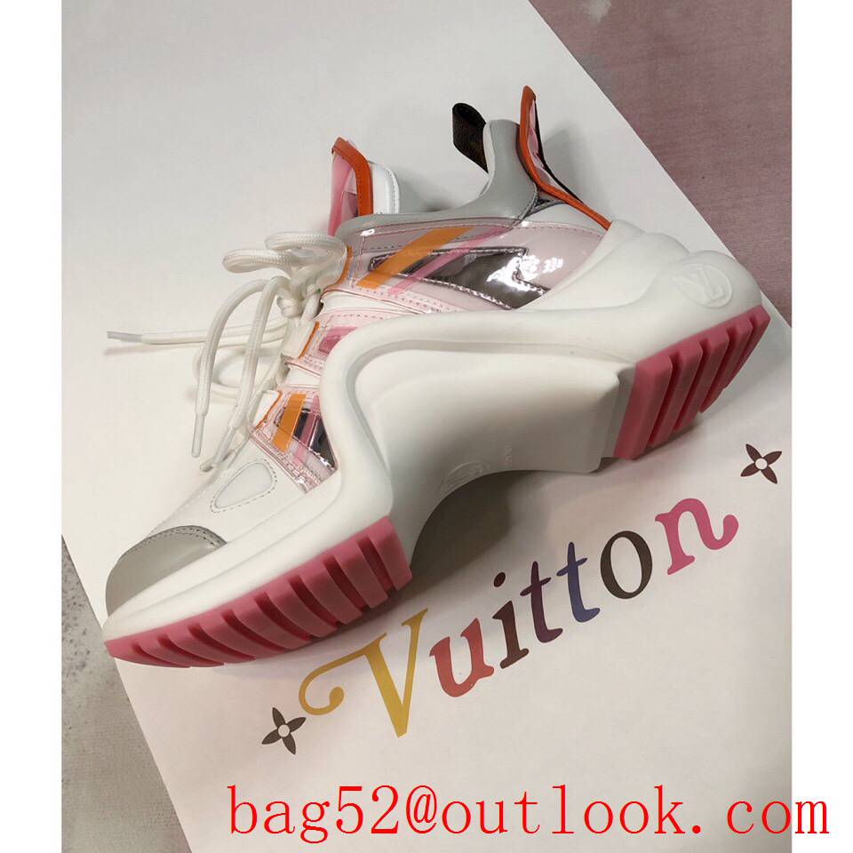 Louis Vuitton lv gray v rainbow archlight sneaker shoes for women