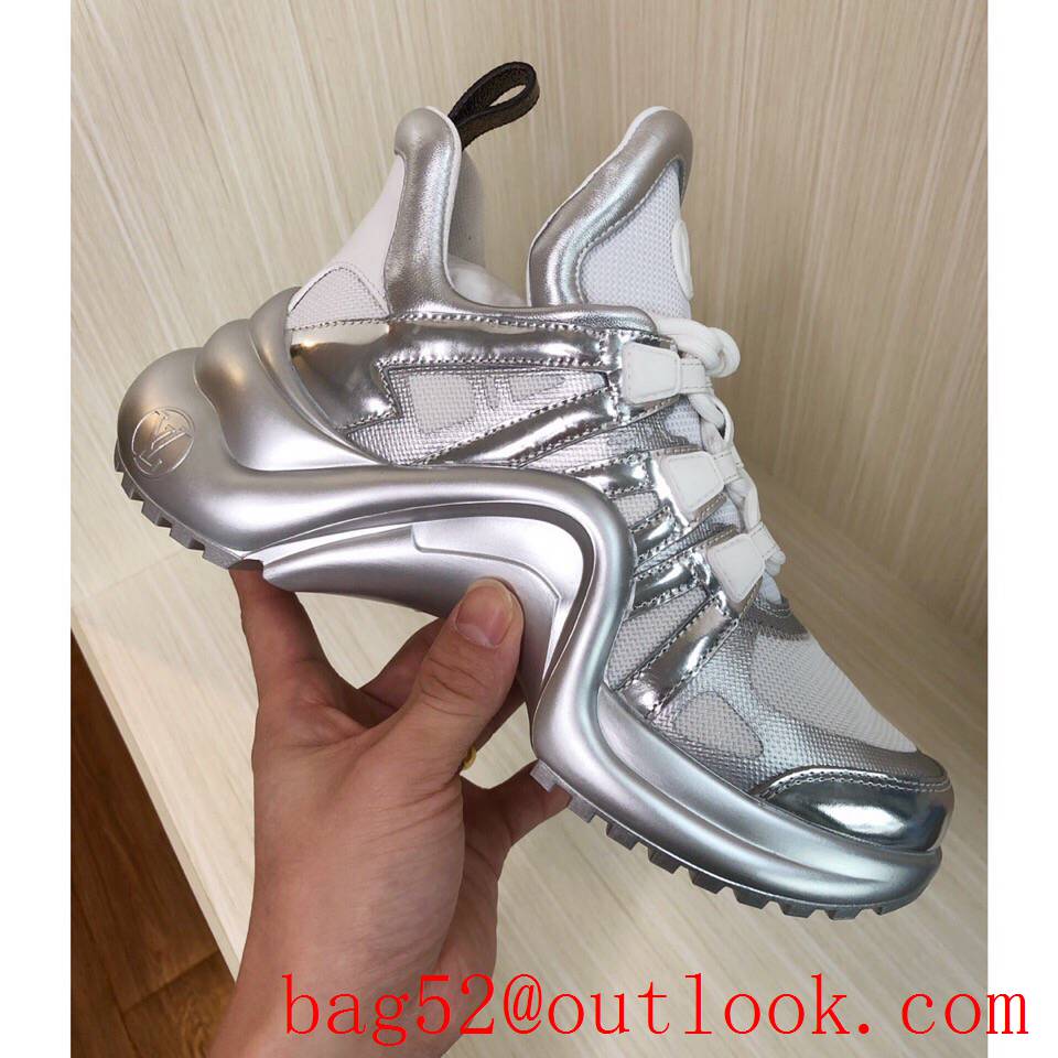 Louis Vuitton lv tri-silver archlight sneaker shoes for women