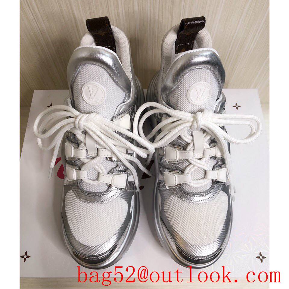 Louis Vuitton lv tri-silver archlight sneaker shoes for women