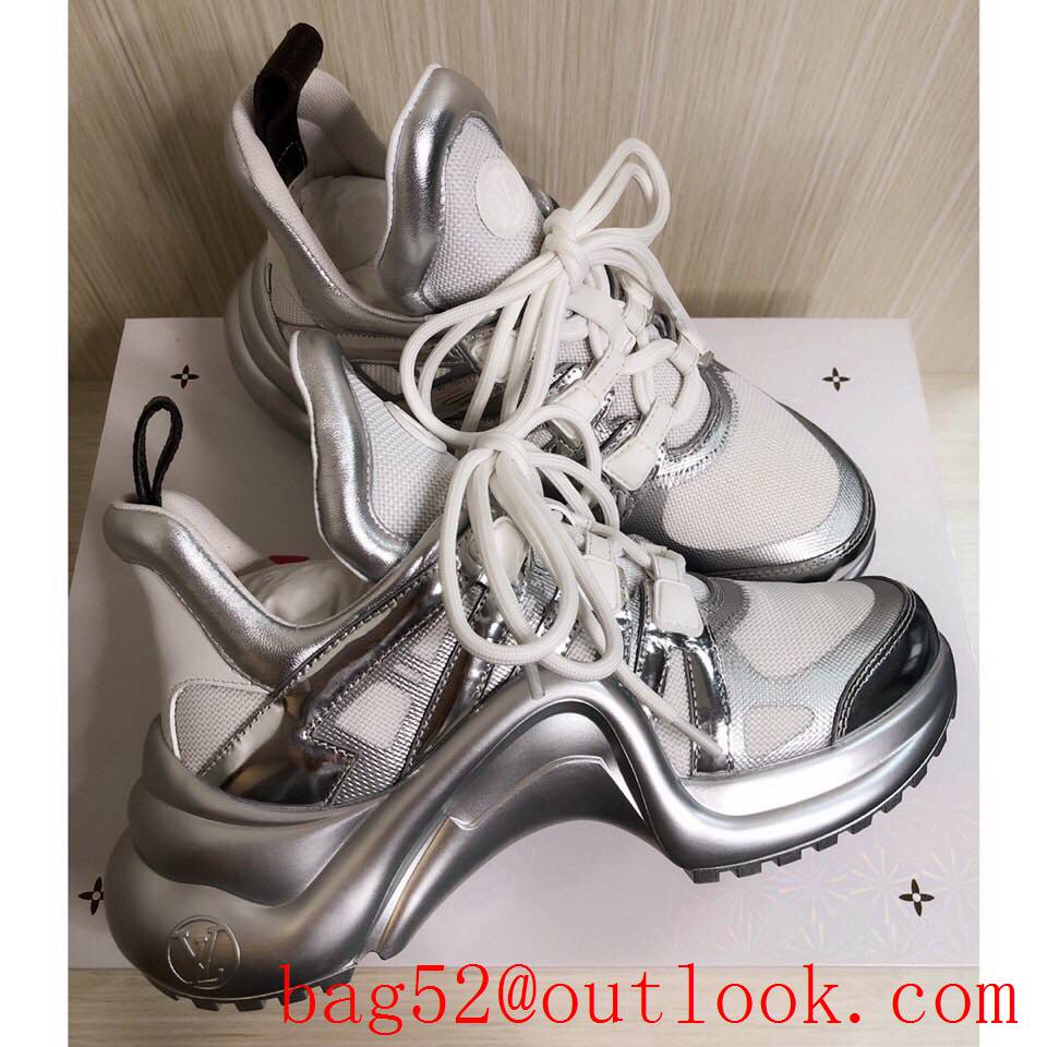 Louis Vuitton lv tri-silver archlight sneaker shoes for women