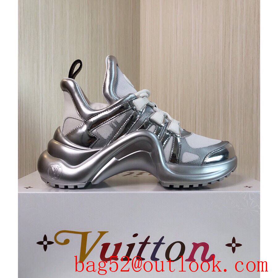 Louis Vuitton lv tri-silver archlight sneaker shoes for women