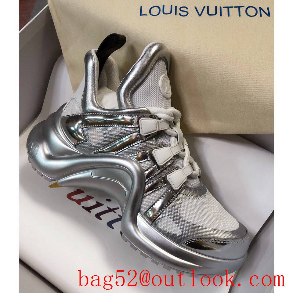 Louis Vuitton lv tri-silver archlight sneaker shoes for women