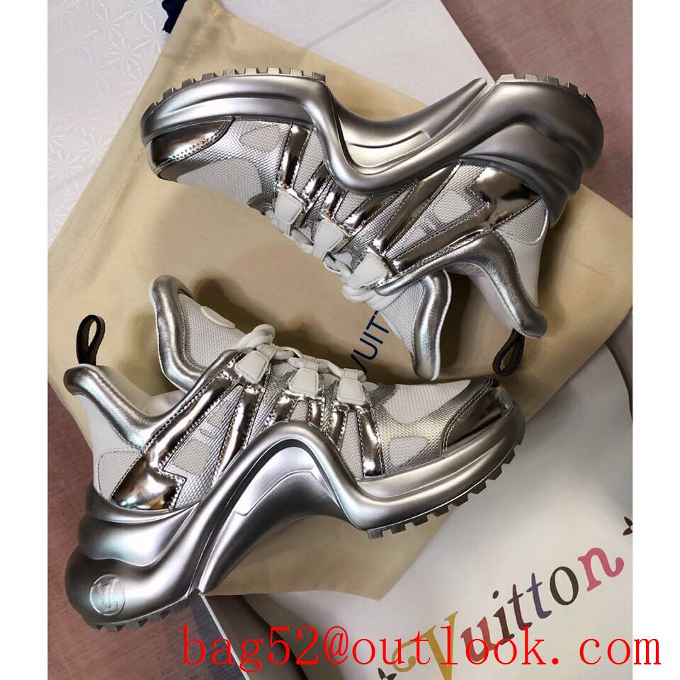 Louis Vuitton lv tri-silver archlight sneaker shoes for women