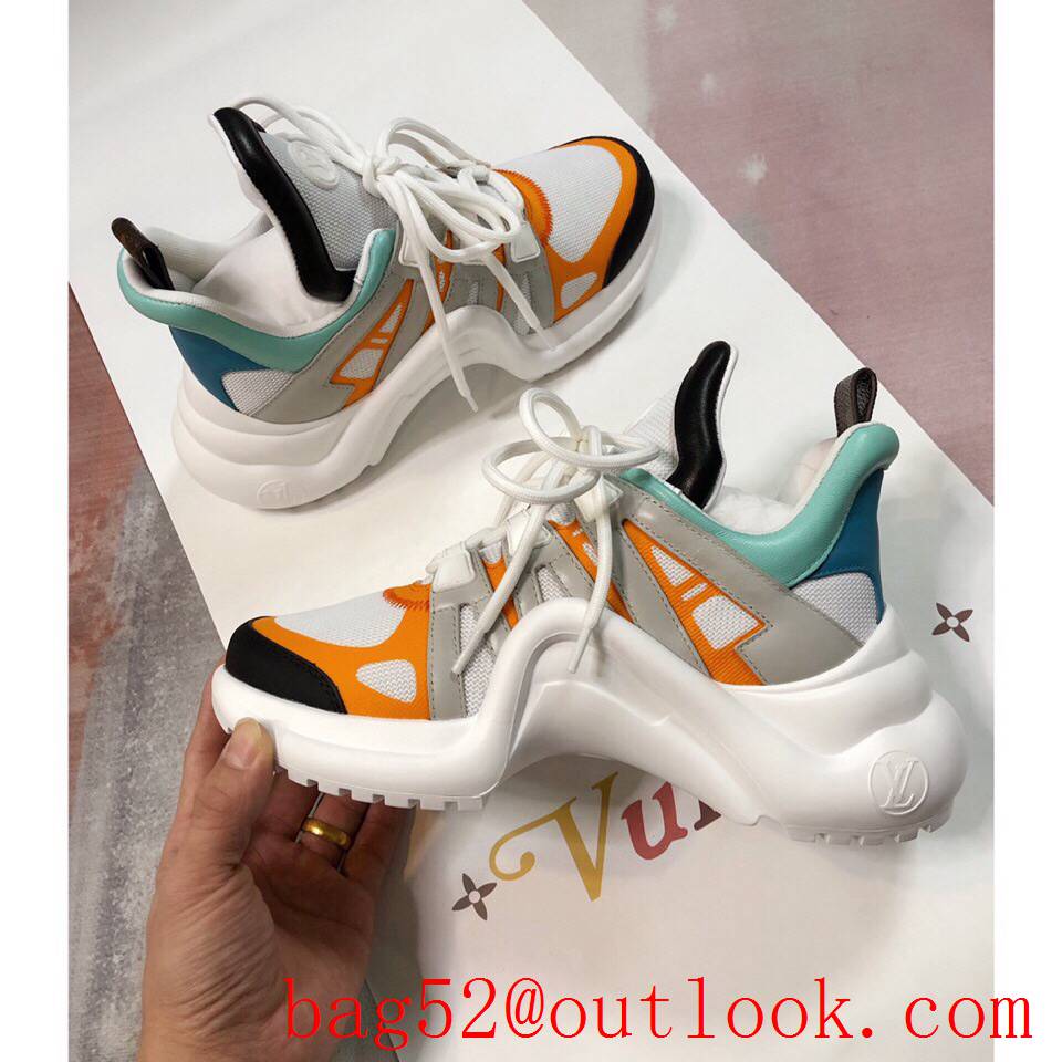 Louis Vuitton lv cream v gray archlight sneaker shoes for women