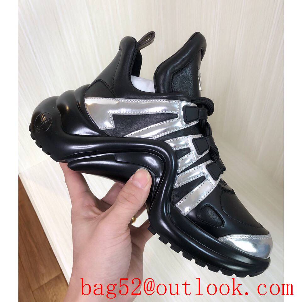 Louis Vuitton lv black v silver archlight sneaker shoes for women