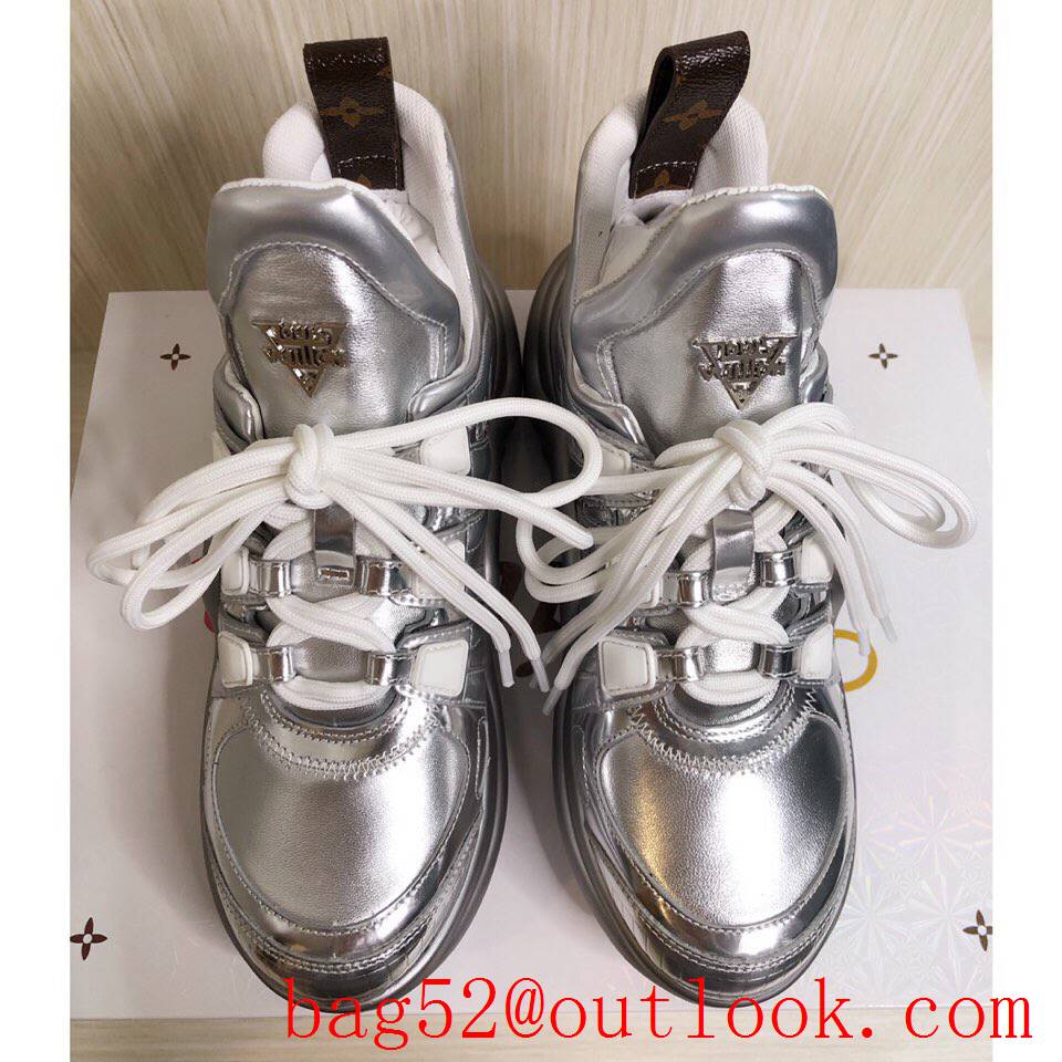 Louis Vuitton lv silver archlight sneaker shoes for women