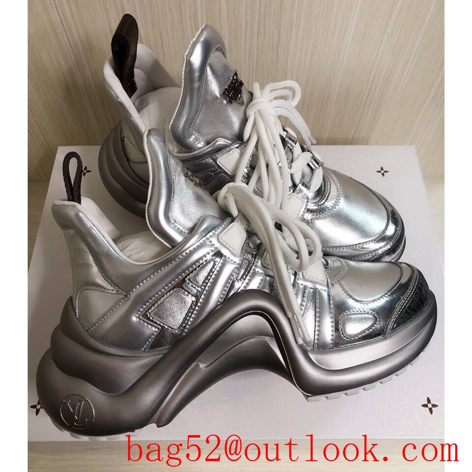 Louis Vuitton lv silver archlight sneaker shoes for women