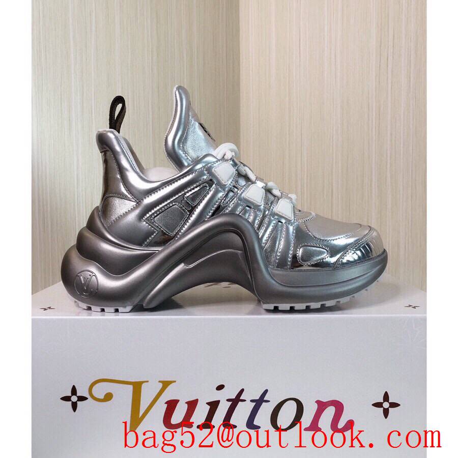 Louis Vuitton lv silver archlight sneaker shoes for women