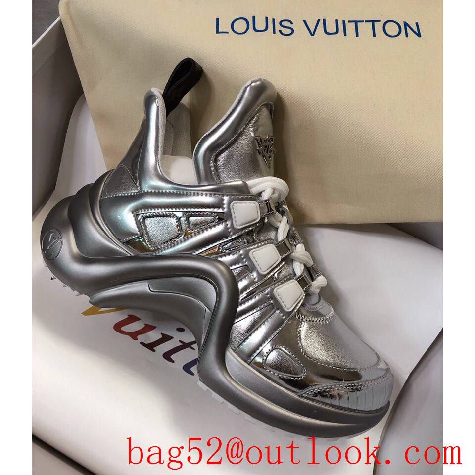 Louis Vuitton lv silver archlight sneaker shoes for women