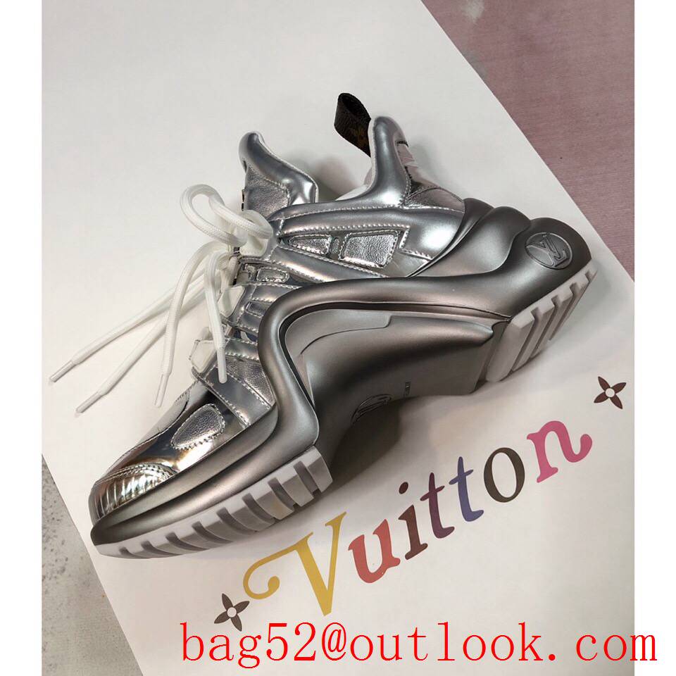 Louis Vuitton lv silver archlight sneaker shoes for women