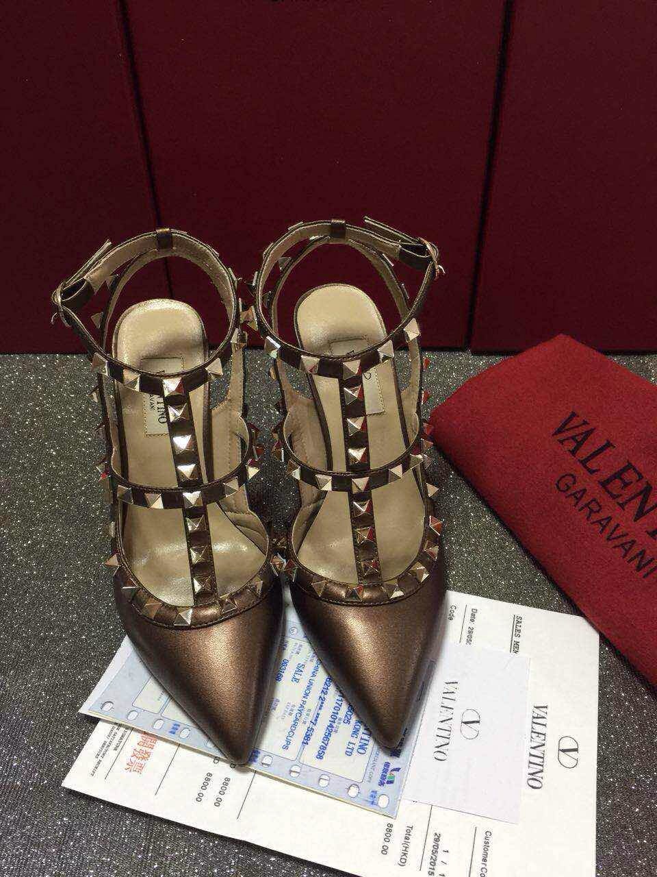 valentino sandals heels stud shoes