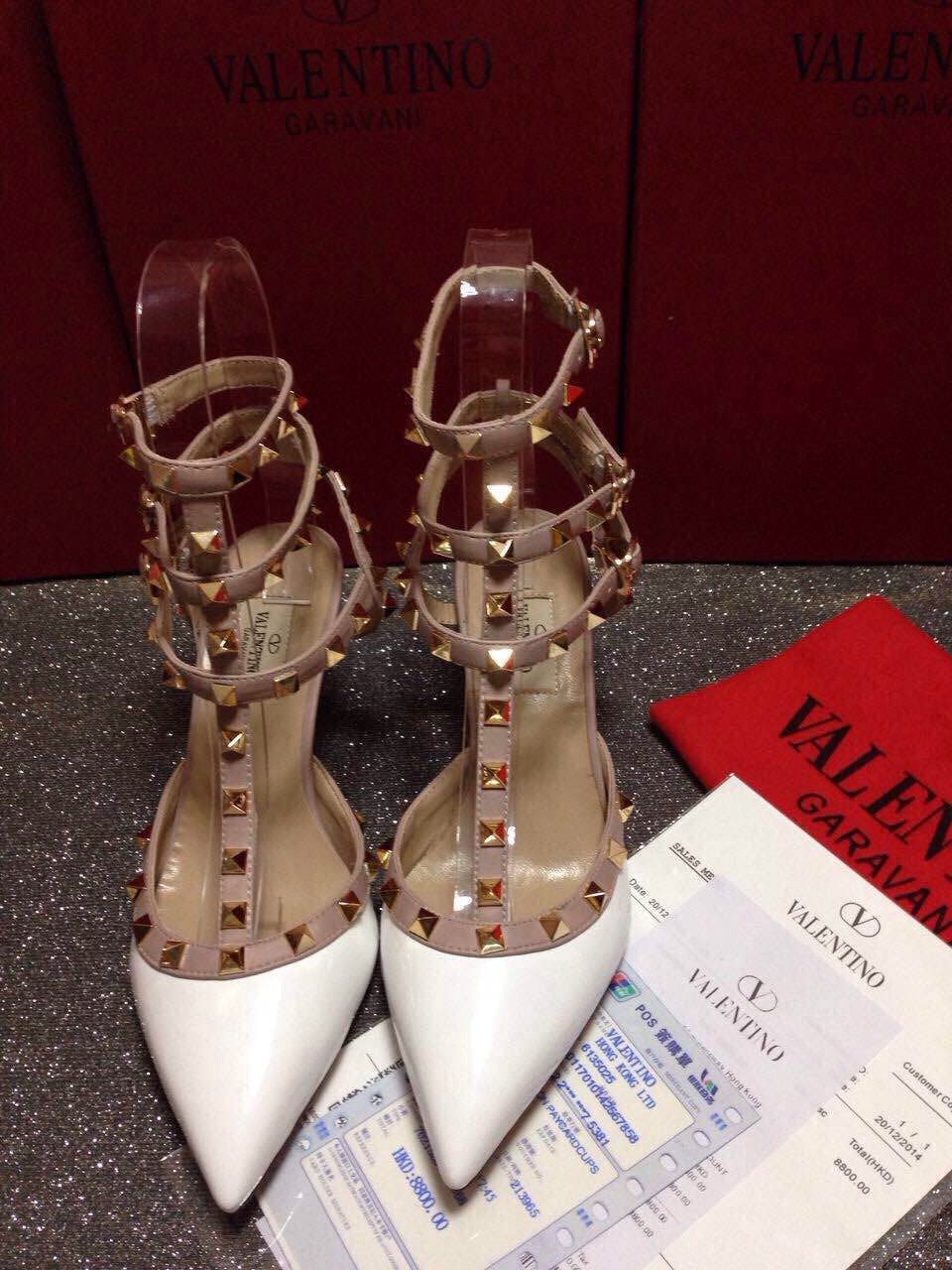 valentino sandals paint heels stud shoes