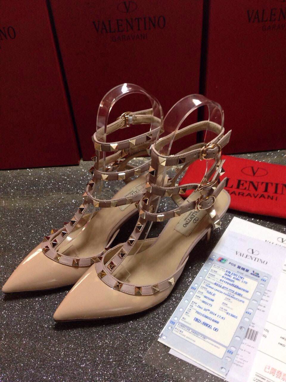 valentino sandals paint heels stud shoes