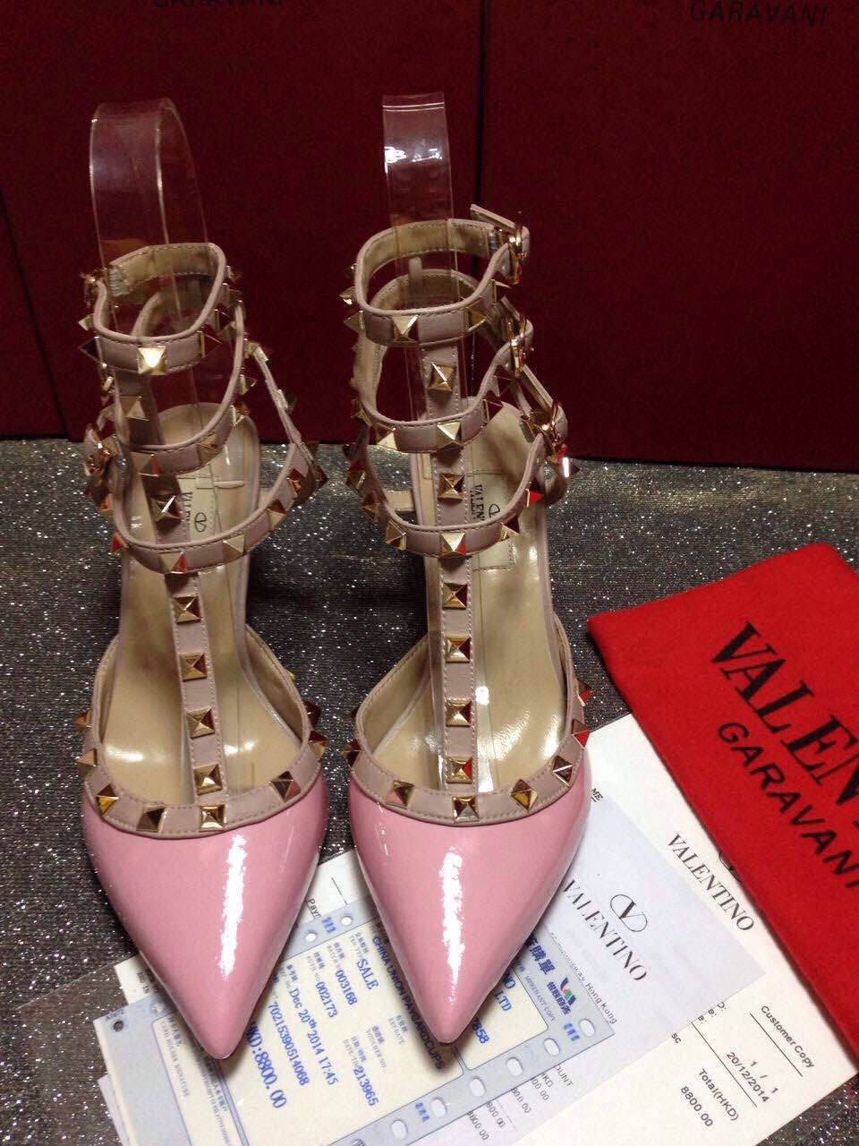 valentino sandals paint heels stud shoes