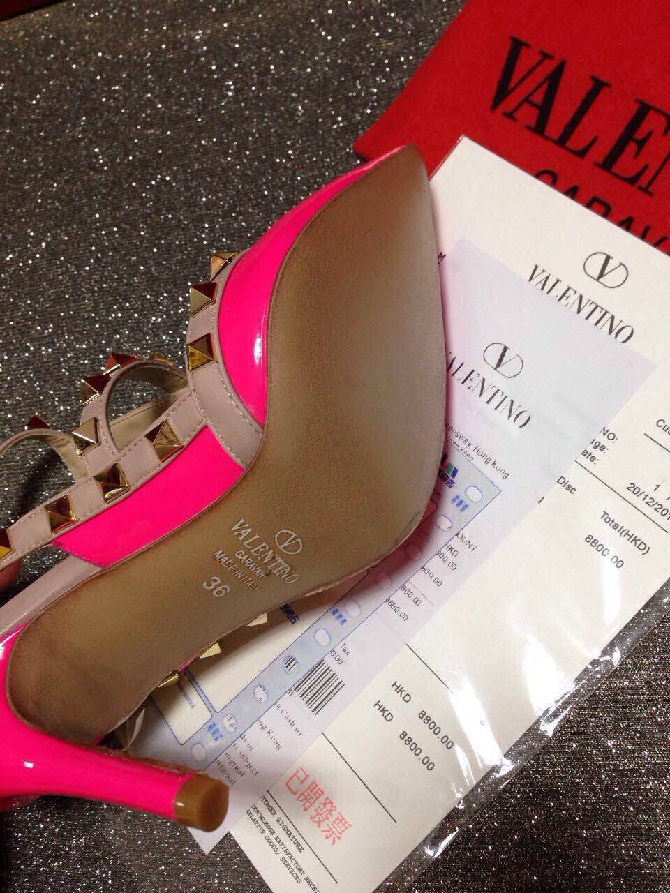 valentino sandals paint heels stud shoes