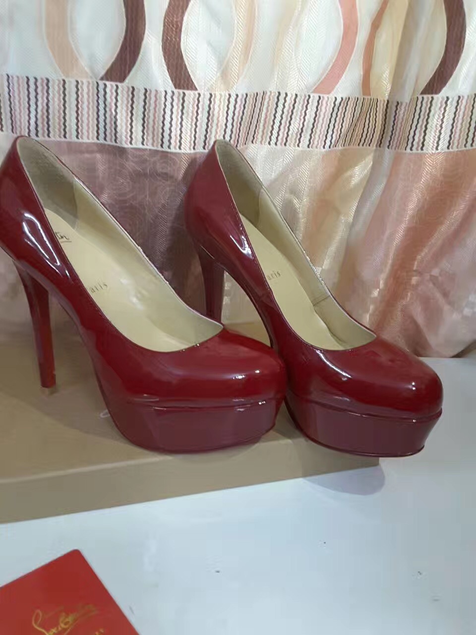 Christian Louboutin 13cm red heels sandals shoes