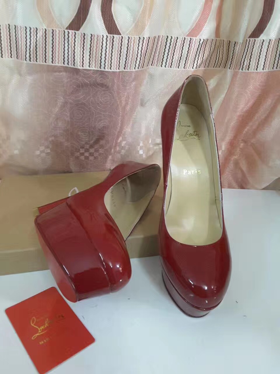 Christian Louboutin 13cm red heels sandals shoes
