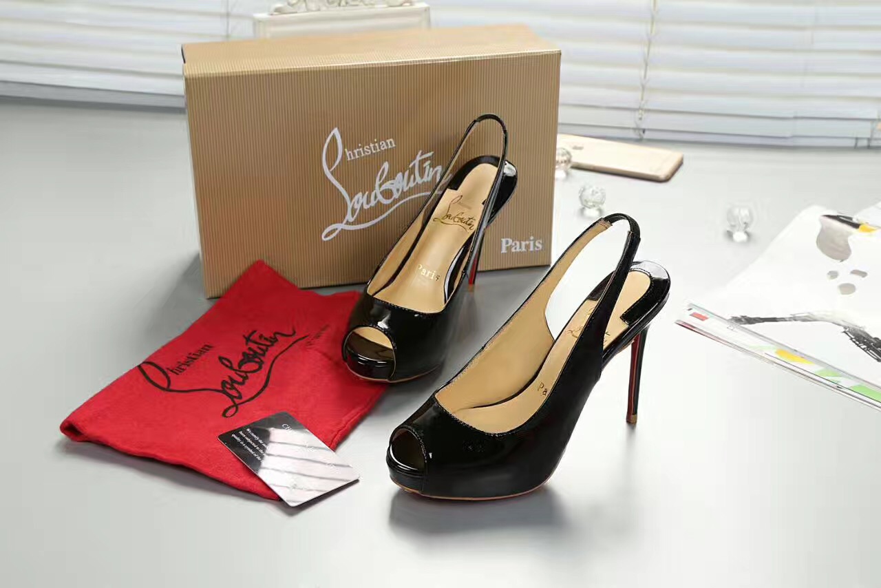 Christian Louboutin CL sandals 10cm heels red soled shoes