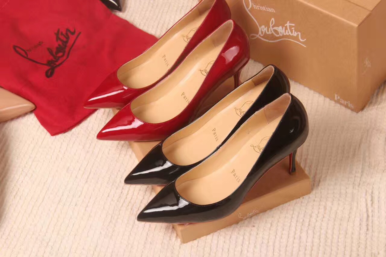 Christian Louboutin 7cm red heels sandals soled shoes