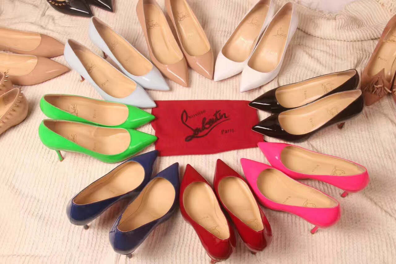 Christian Louboutin CL heels paint 7cm sandals shoes