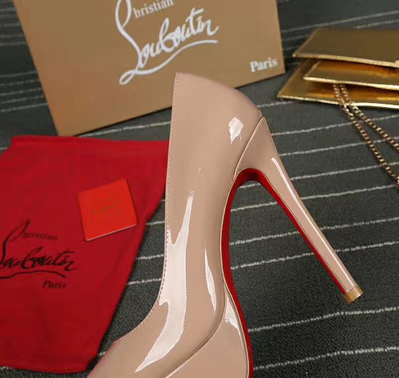 Christian Louboutin CL heels nude 13cm sandals shoes