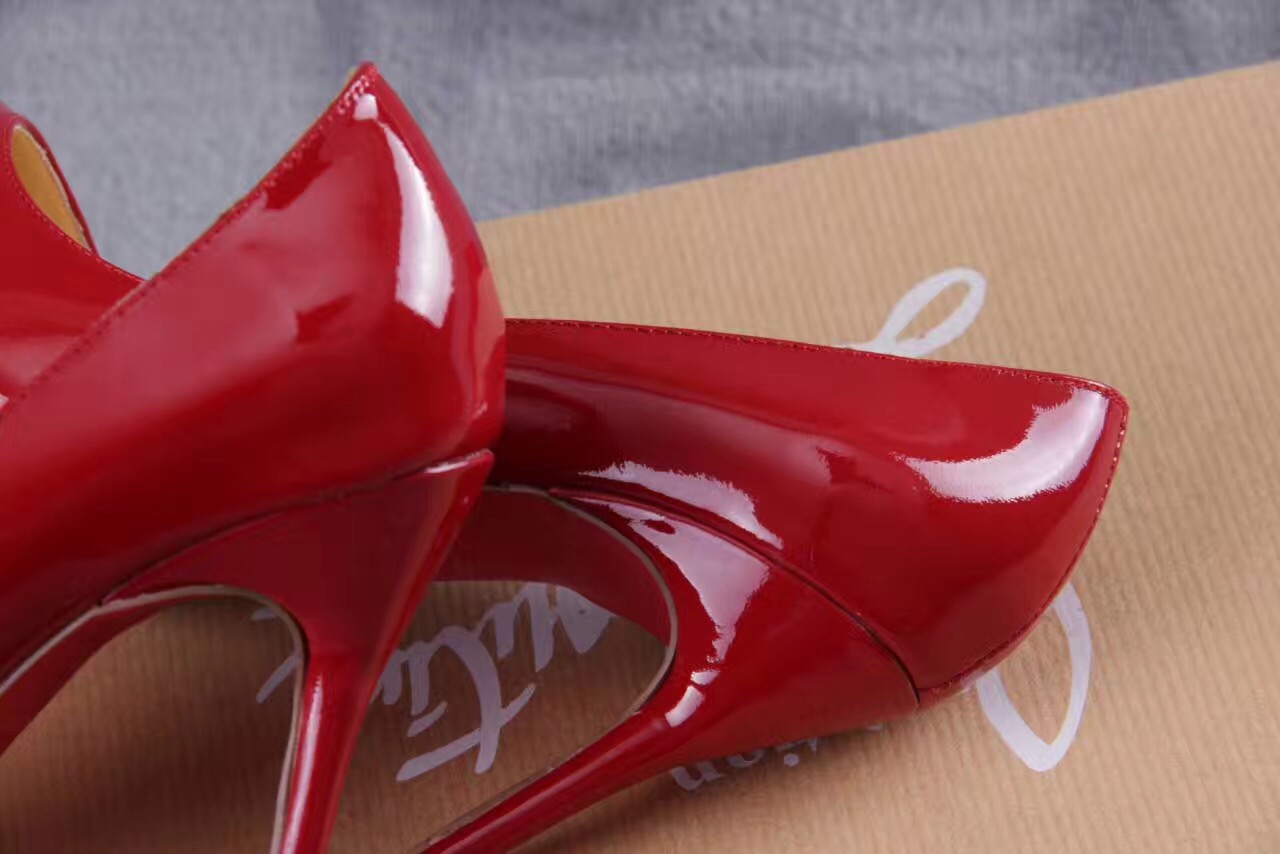 Christian Louboutin CL sandals 11cm heels paint red shoes
