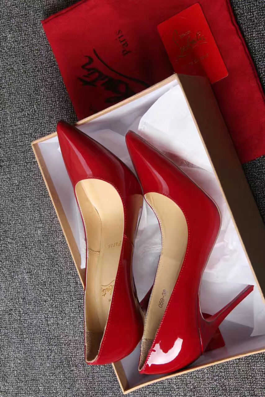 Christian Louboutin CL sandals 11cm heels paint red shoes
