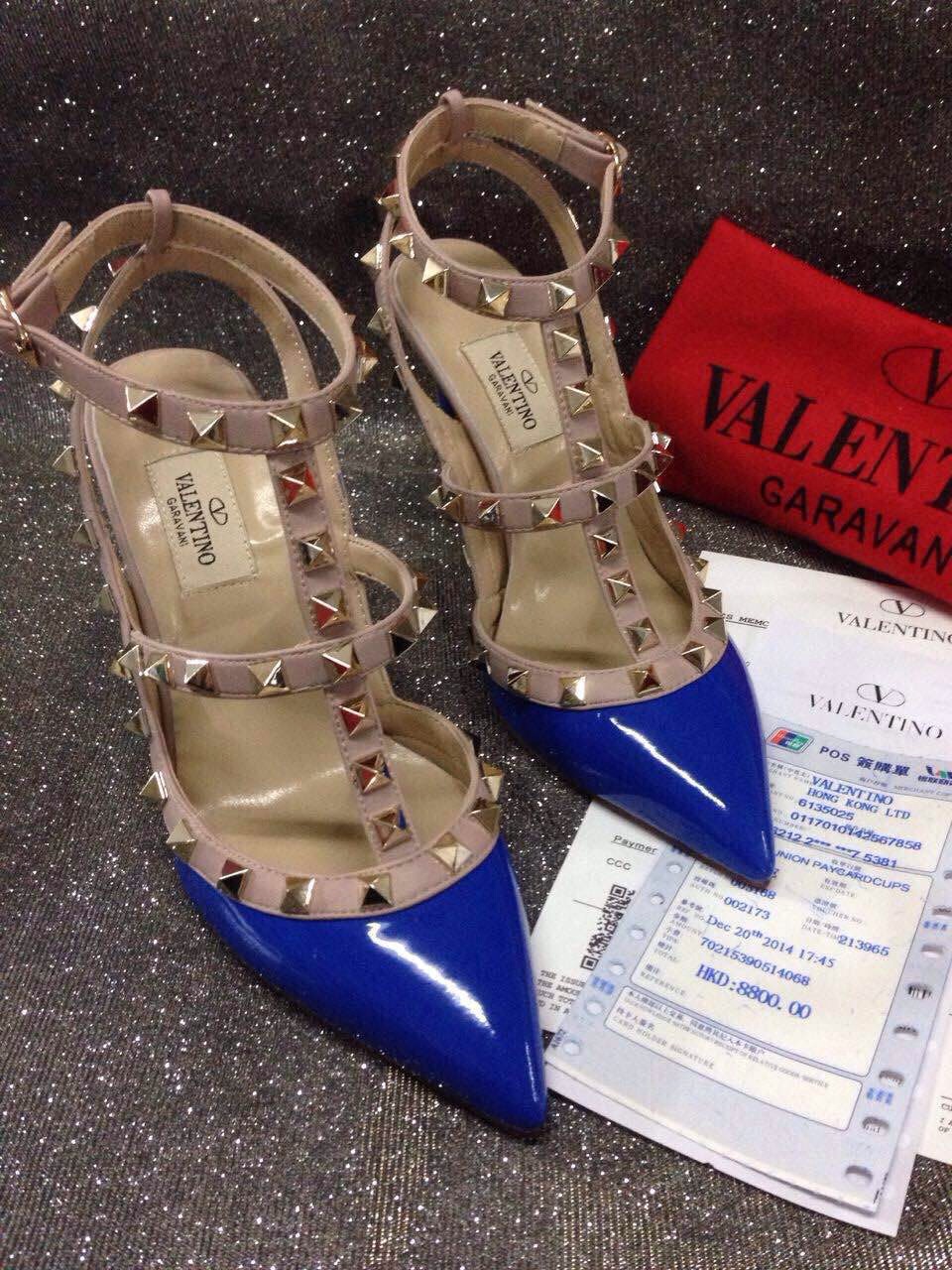 valentino paint sandals heels stud shoes