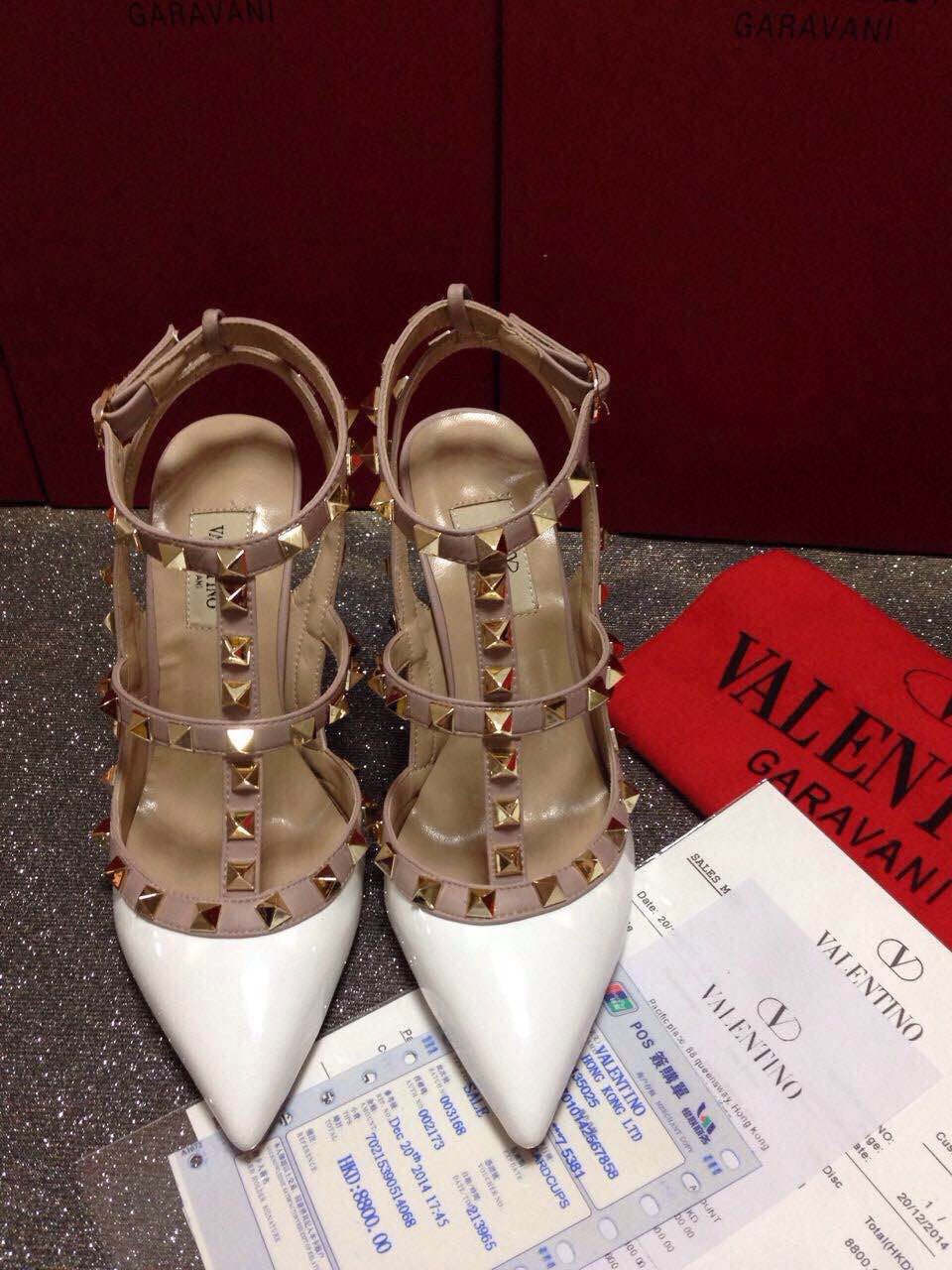 valentino paint sandals heels stud shoes