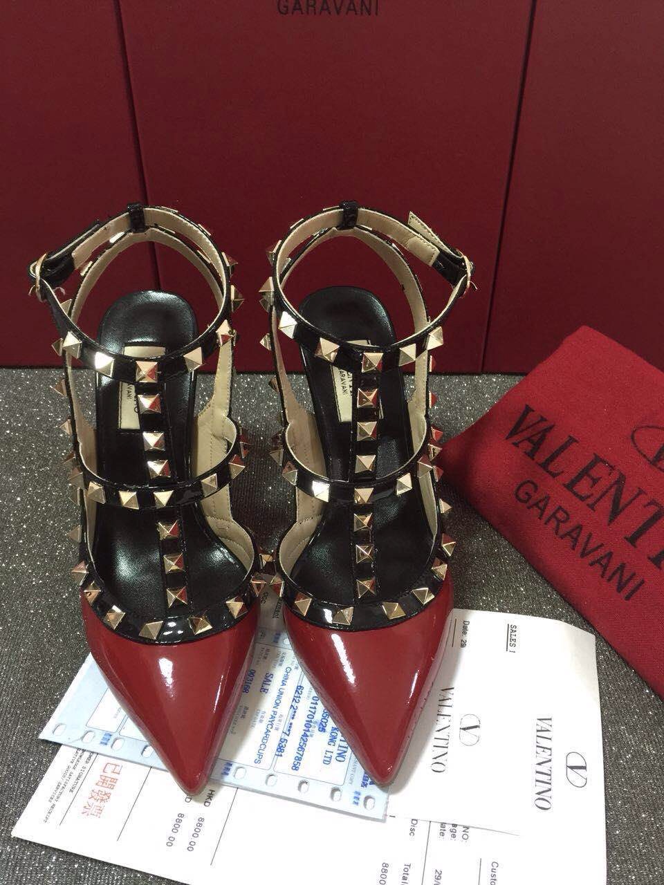 valentino sandals heels stud paint gold shoes