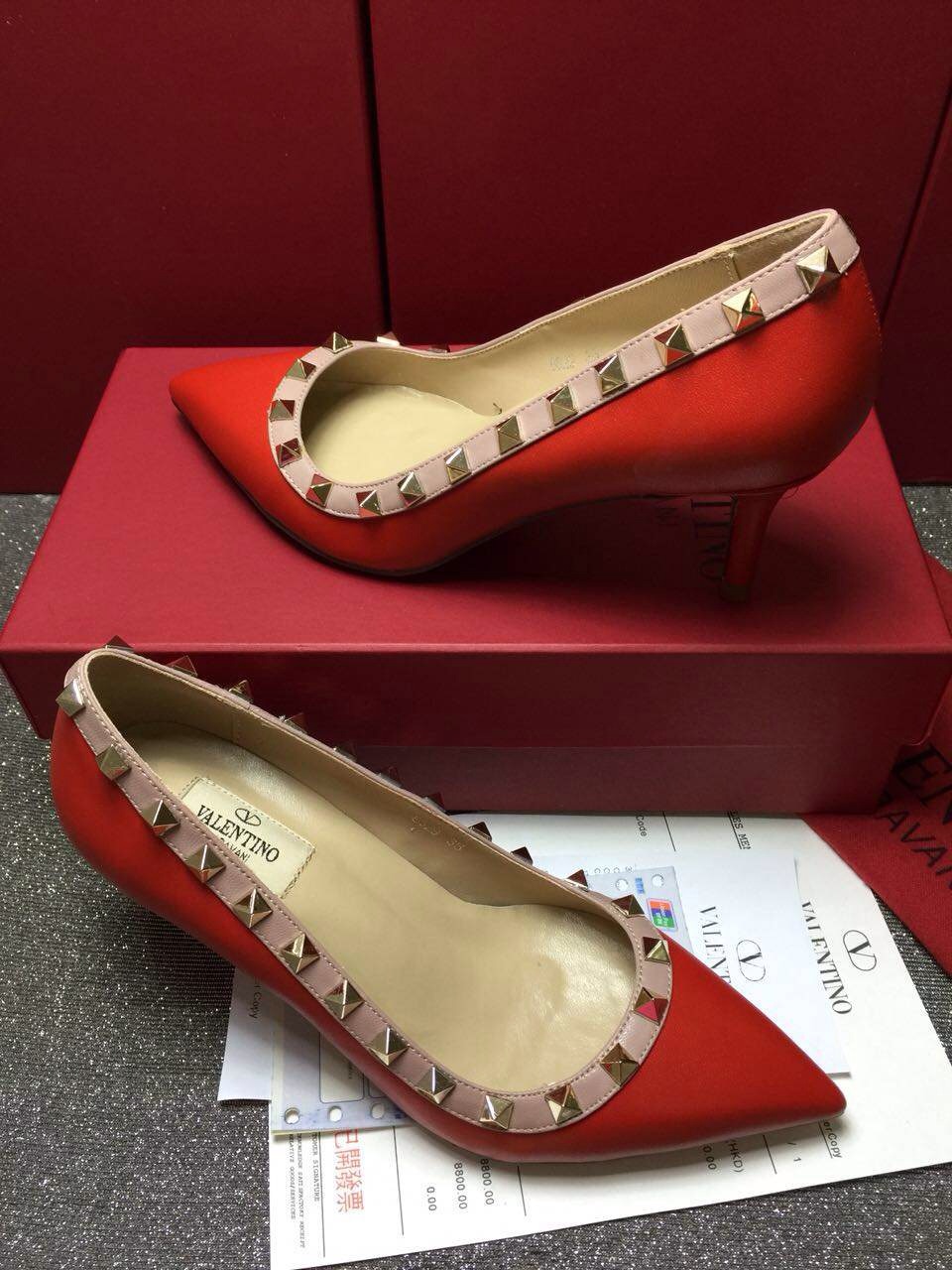 valentino smooth calfskin stud sandals heels shoes