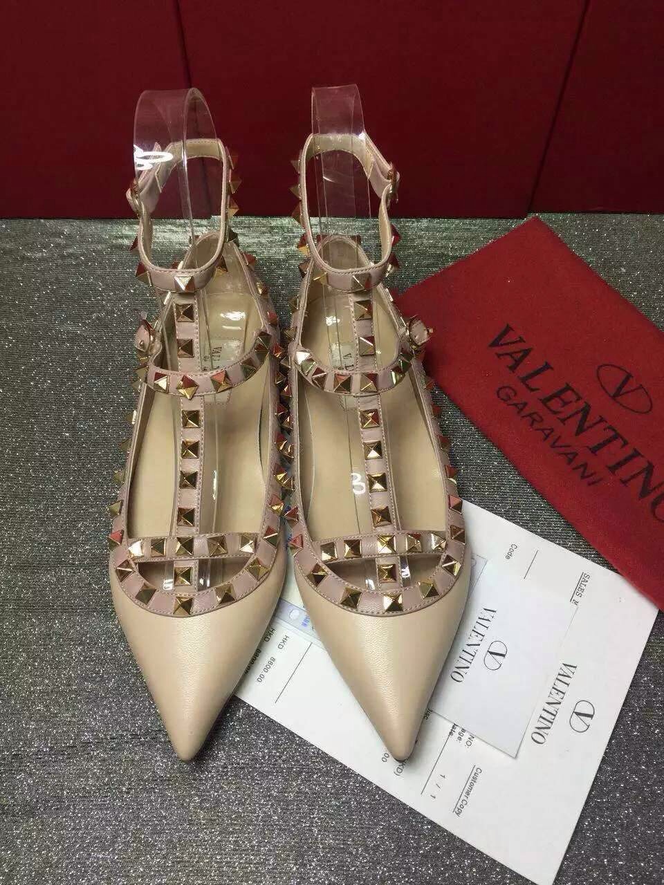 valentino sandals flats stud shoes