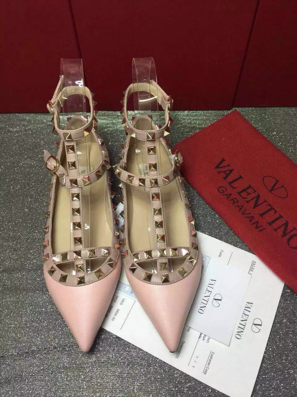 valentino sandals flats stud shoes