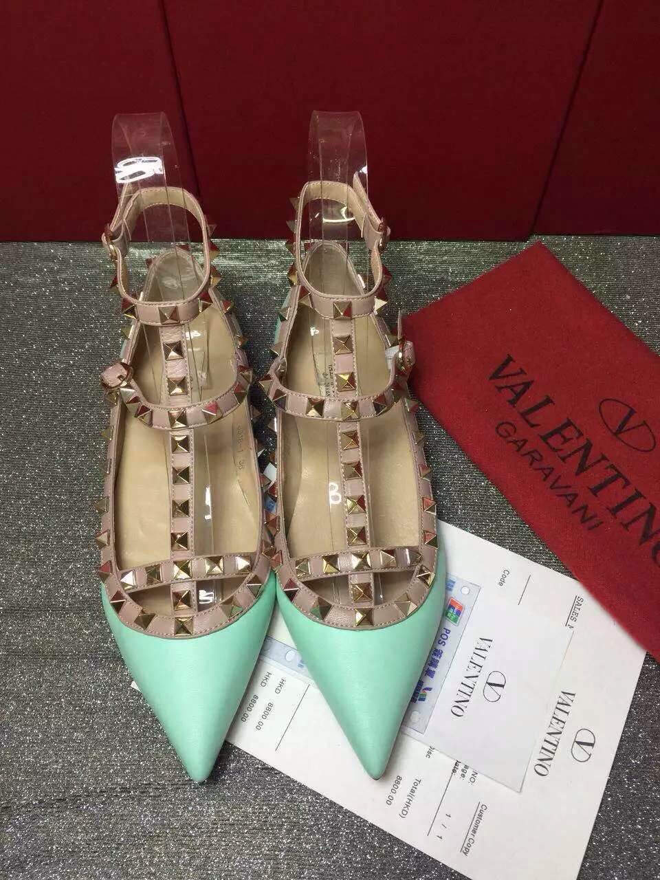 valentino sandals flats stud shoes