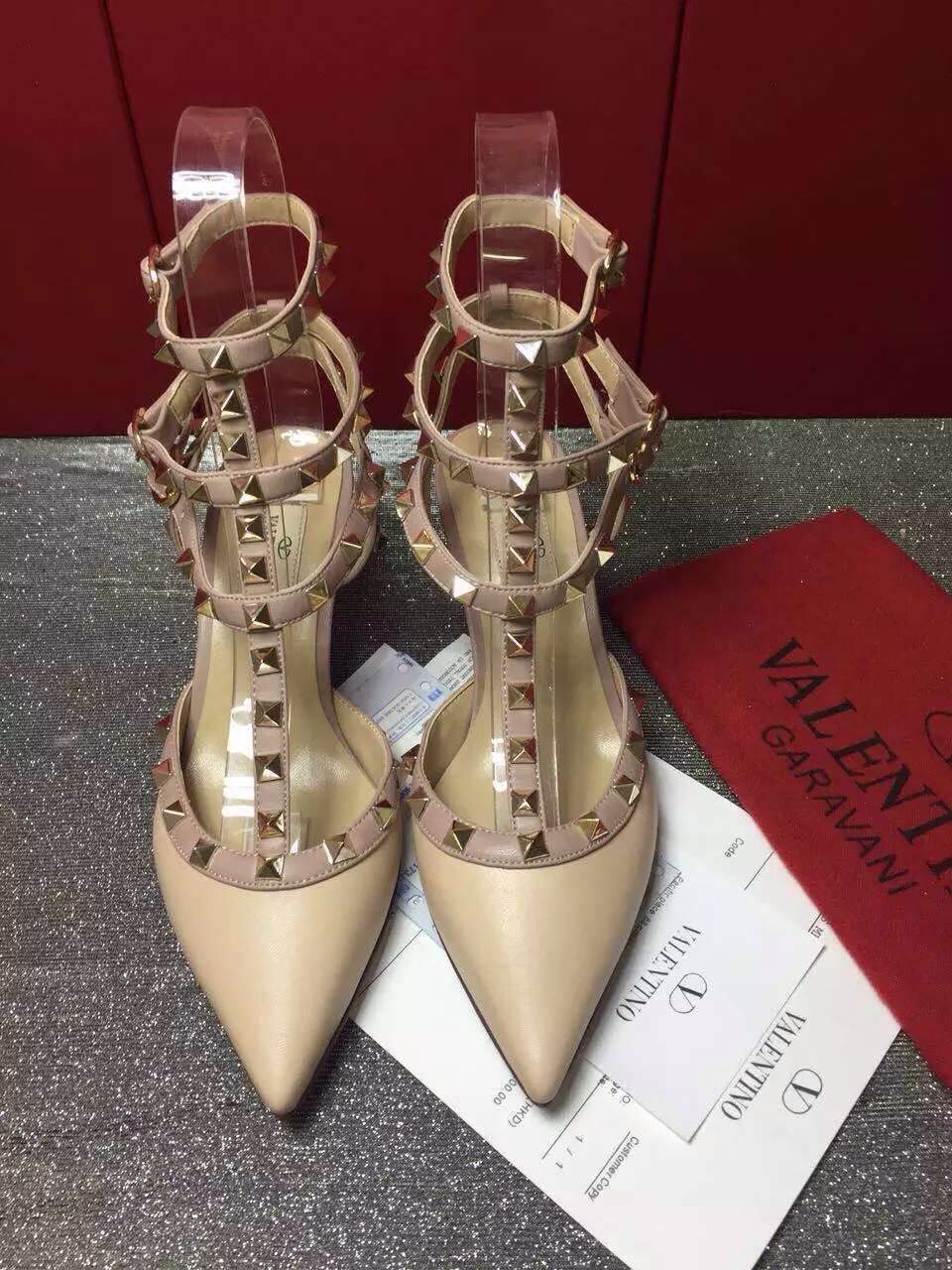 valentino sandals heels tribute stud smooth shoes