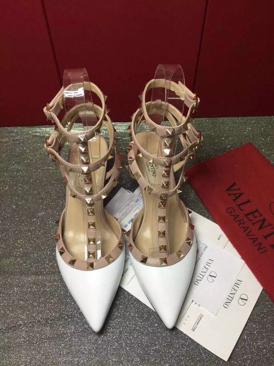 valentino sandals heels tribute stud smooth shoes