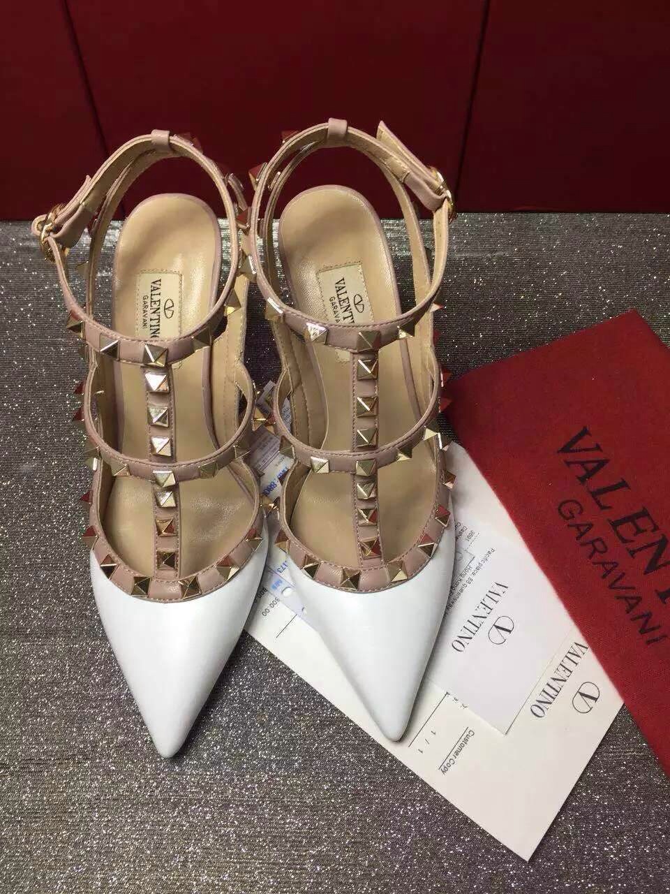 valentino tribute sandals heels stud shoes