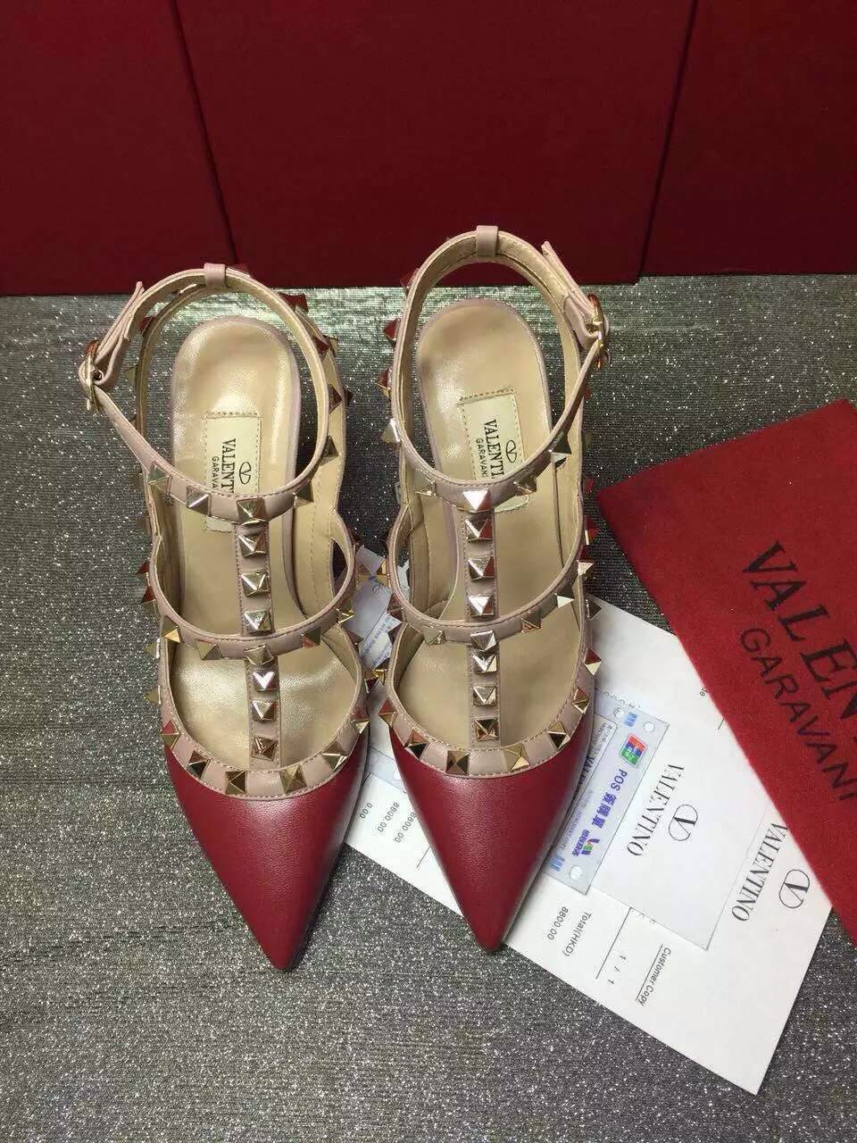 valentino tribute sandals heels stud shoes