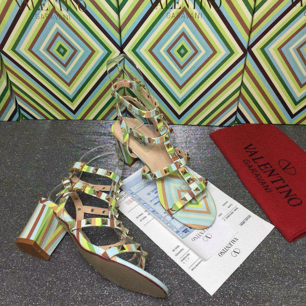 valentino rainbow sandals