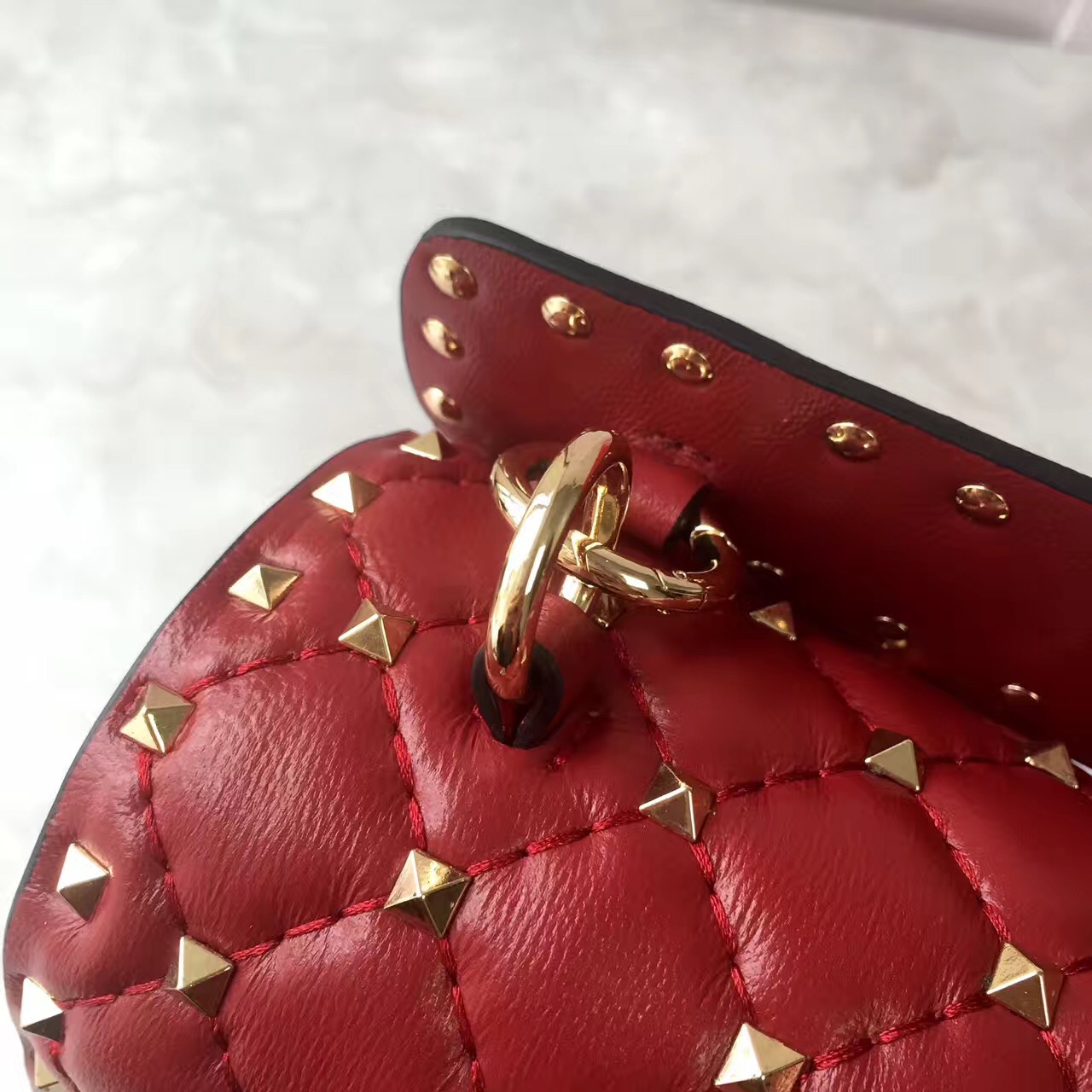 valentino large rockstud wine tote shoulder handbags