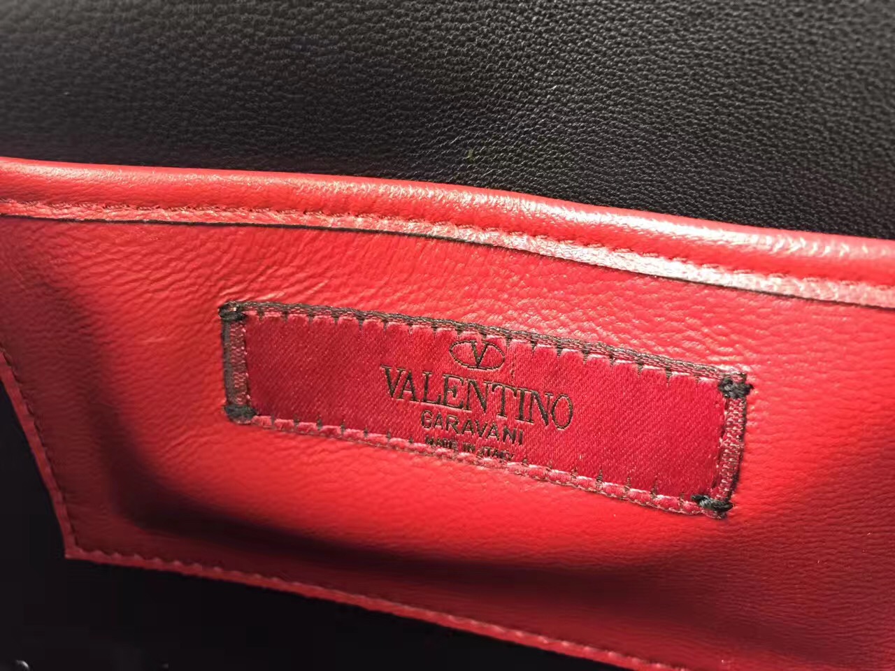 valentino small rockstud black handbags